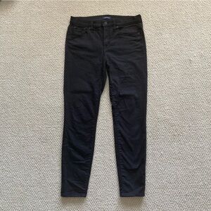 J. Crew High Rise Skinny Jeans Black Size 30 Stretchy Pants Bottoms EUC